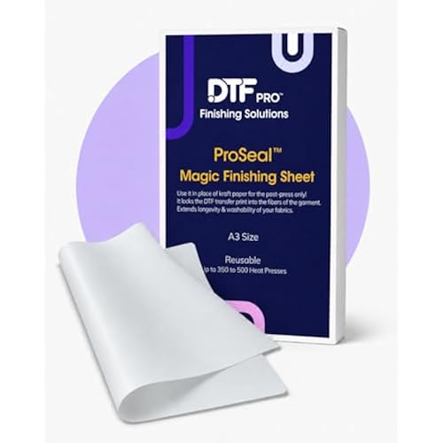 DTF ProSeal - Magic Finishing Sheet for DTF Prints (Lasts Up to 500 Presses, A3 Size)