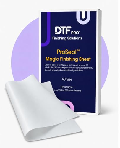 DTF ProSeal - Magic Finishing Sheet for DTF Prints (Lasts Up to 500 Presses A3 Size)