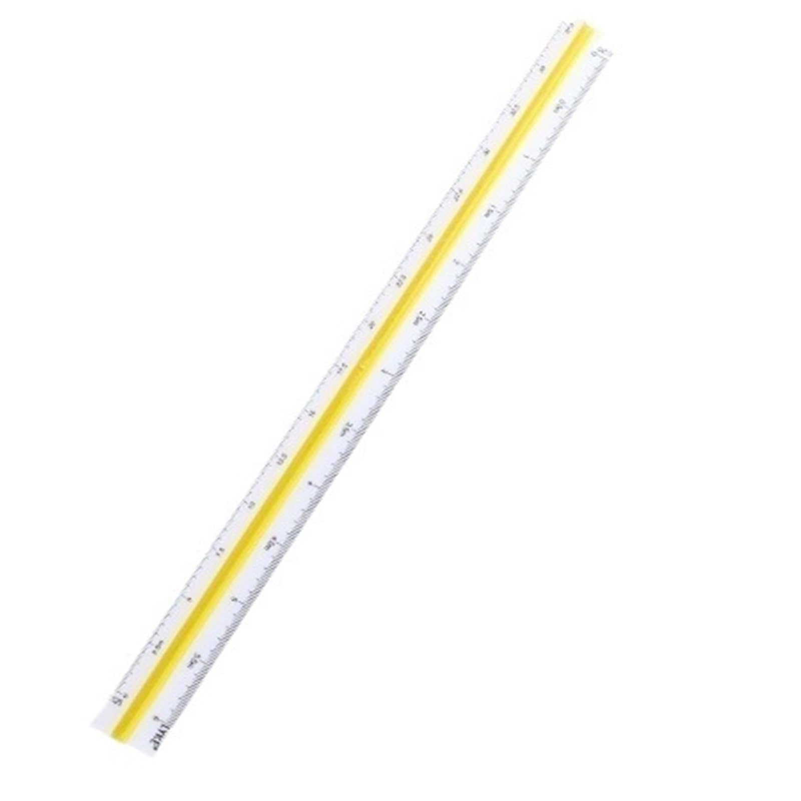 Aywtiun 1Pc 1-30-Small Architectural Scale Ruler Triangular Ruler Student Stationery 12.5/30Cm Drafting Tool Scale Architect Technical(1Pc 1-30-Small)