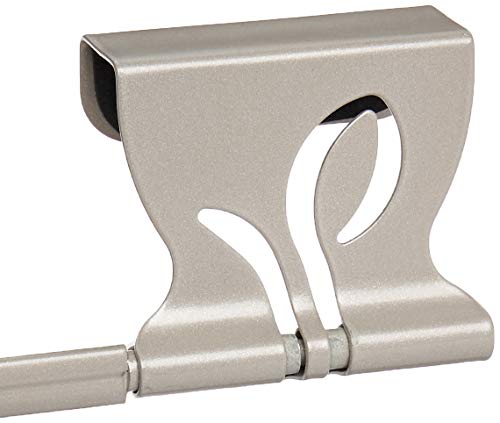 Spectrum Diversified Leaf Holder (Satin Nickel Powder Coat) -Paper Towel Storage & Dispenser For Bathroom, Kitchen, Laundry Room, Rv, Camper, & Cabinet Organization, Large, Floral Border Bronze #TOP3
