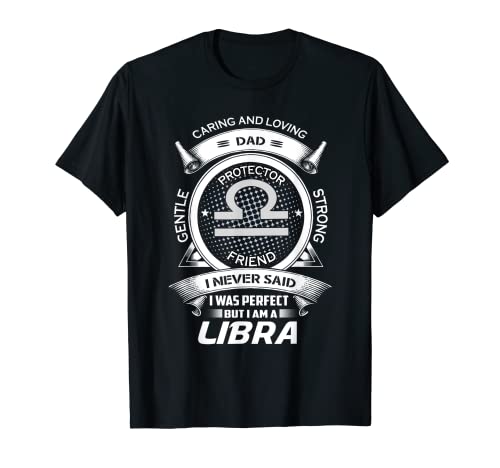 Hombre Divertido Libra Zodiac Dad Camiseta