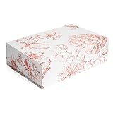 Sorarto Luxury Keepsake Gift Box | Pink Floral Decorative Boxes with Magnetic Lids for Presents, Wedding Memory Box, and Bridal Gifts. 11.5