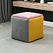 ZXF- Divano Impilabile Sedia Sgabello Combinazione 5 in 1 Seduta Cubo Poggiapiedi - Poggiapiedi in Pelle Scamosciata Traspirante Pouf Accessori per La Casa Divano Cubo Creativo, Colori Misti