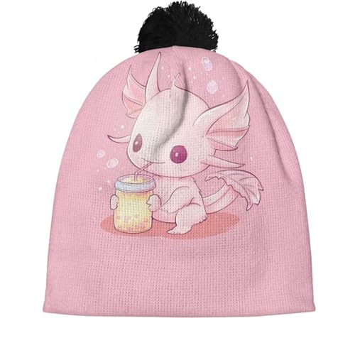 Girls Boys Winter Warm Knit Beanie Pompom Elasticity Slouchy Hat Skull Caps for Childrens3