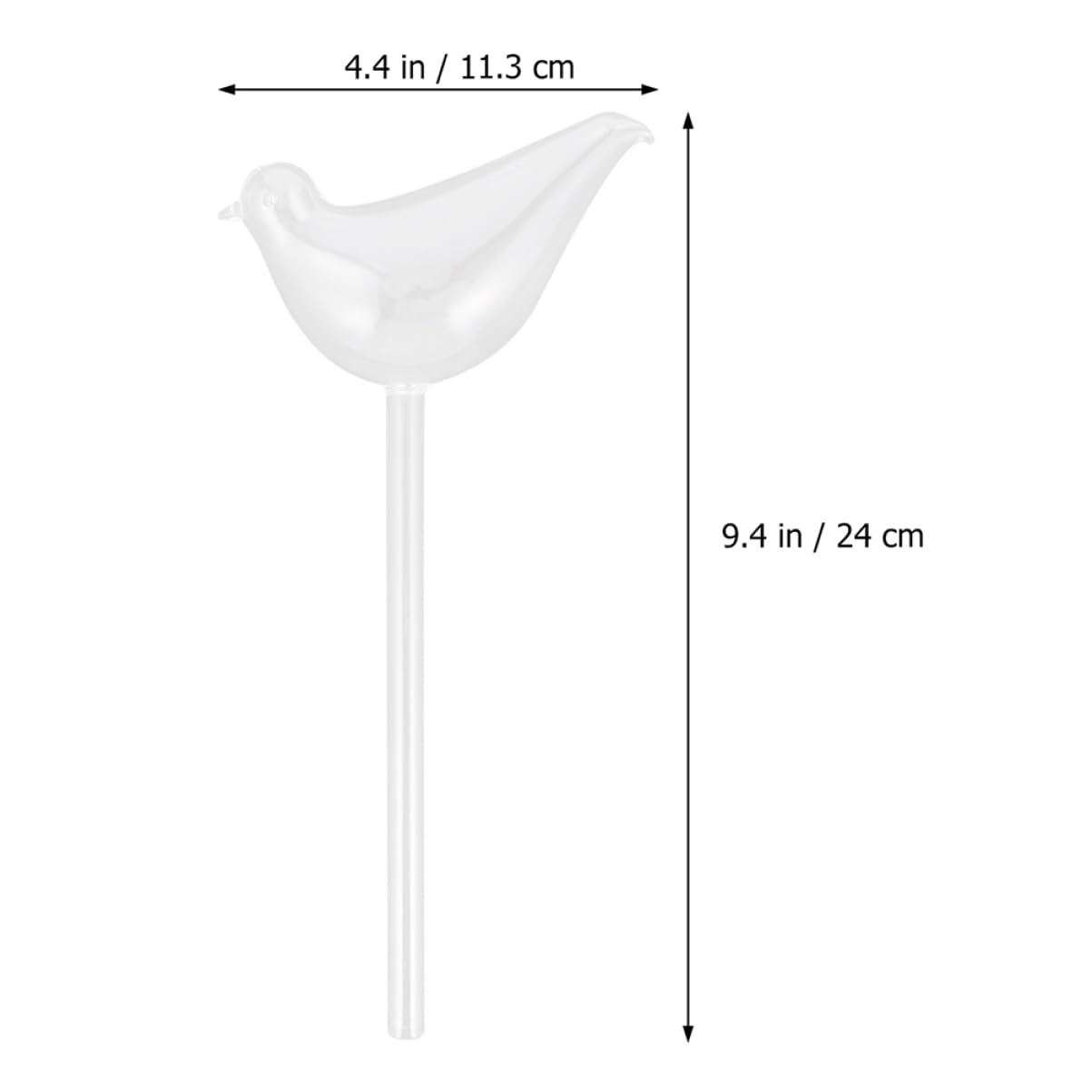 POPETPOP Globes à Arrosage Automatique 4Pcs en Verre Borosilicaté Arrosage Autonome Longue Durée pour Plantes d'Intérieur et d'Extérieur, pour Voyages et Fêtes