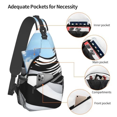 Morrales Cruzados Sling tipo Crossbody Negro miniatura 4
