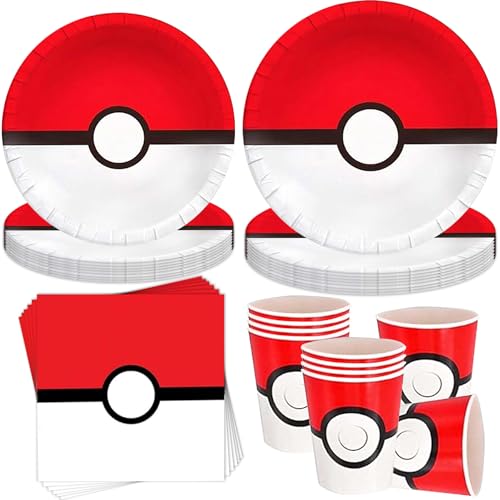 Sunshine Smile Pokémon Partygeschirr Set für 10 Gäste