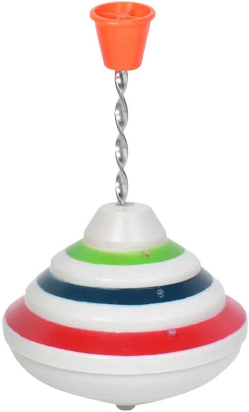 STOBOK Spinning Top Toy with LED and Music Peg-top Hand Spinner Gyro Toy Gift for Kids