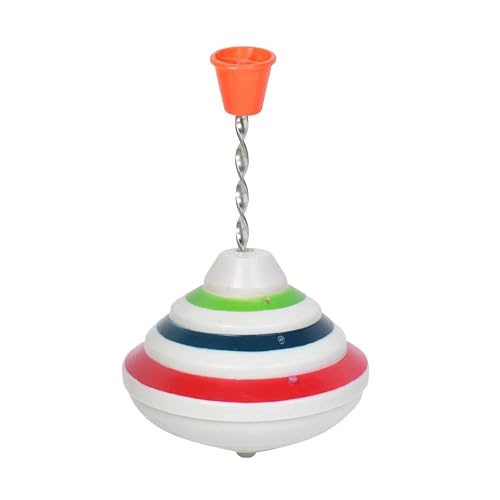 Toyvian Giroscopio de música intermitente empuje hacia abajo Spinning Top LED brillante juguetes regalos…