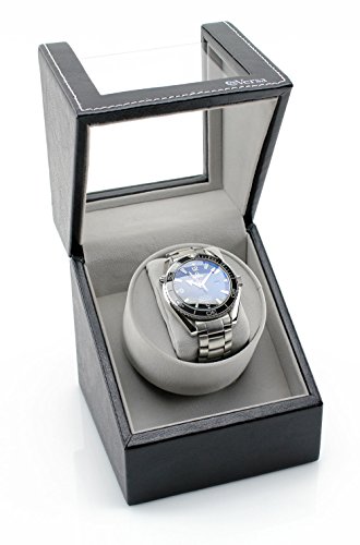 Versa Elite Single Watch Winder In Black Leather #TOP2
