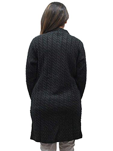 Image of HAUTEMODA Women's Wool Banded Collar Cardigan