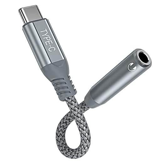TITACUTE USB C Headphone Adapter for Galaxy S23 S22 Ultra A53 A54 USB C to 3.5mm Jack Audio Adapter Aux Cable Hi-res DAC Earphone Dongle for Samsung S21 S20 Z Flip 4 Google Pixel 6 6a 7 Pro 7a OnePlus