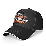 Hat Lavable Hip-Hop Casquette Coton Casquette Ça Ressemble À des Oranges Denim Casquette pour Adolescent, Running, Homme