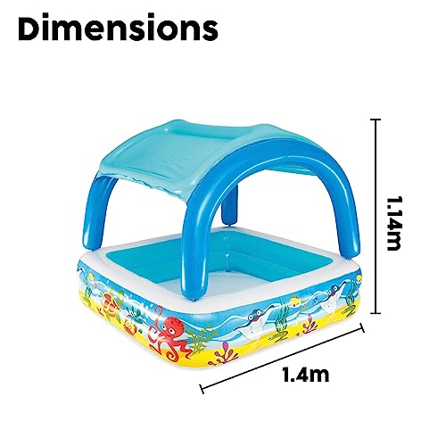 Piscine pour enfants Bestway protégeant du soleil avec auvent - 4