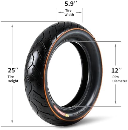 150/80-16 Motorcycle Tire Tubeless 4PR 71H, Street Tire for Cruiser & Touring, Enhanced Grip & Wear Resistance, Fits 16" Rims