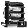 VEVOR 12 inch Exhaust Fan, Wall Mounted Attic Fan with Variable Speed, Temperature & Humidity Controller, 1500 CFM, Automatic Shutter