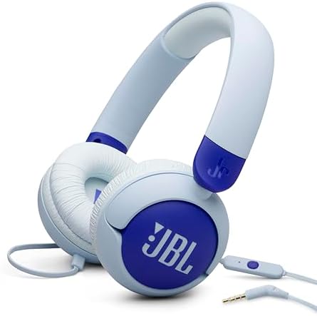 JBL Junior 320 - Wired on-Ear Kids Headphones Safe Sound (85dB), ...