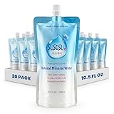 Susosu Water - Hydrogen Infused Natural Mineral Water from South Korea, Crisp Taste, Supports Daily Hydration, BPA Free Aluminum Pouch (10.5 fl oz, 20 Pack)
