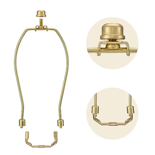 Eifhyt EIF2308-8 8-Inch Lamp Harp Set - 2 Sets, Detachable Shade Holder For Table Lamps And Floor Lamps, With 3/8 Standard Saddle And Heavy Duty Lampshade Holder Parts. thumb #2