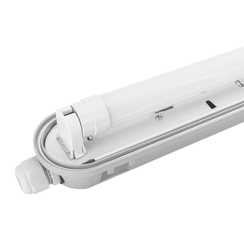 LED Feuchtraumleuchte 120cm IP65 18W Röhre | 1800 Lumen | 4000K Neutralweiß für Keller und Garage mit Sensor