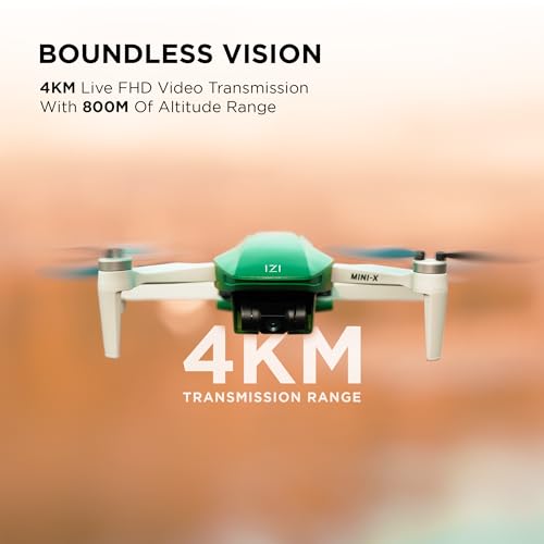 Image of IZI Mini X Nano 4k Drone With Camera UHD 20MP CMOS, 4KM Live Video, 31-Min Flight Time Remote Controlled Drone Camera, GPS, 3-Axis Stabilized Gimbal, 10+ Flight Modes, RTH, Vertical Shooting Drones, 249 gram