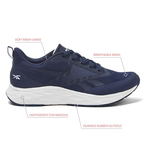 Reebok Aniwa Running Mens Shoes, Navy/White, 7.5 Wide by Reebok - Used condition - Image 2