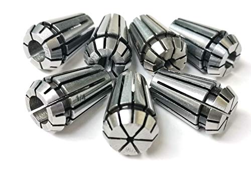 Mandril de fresagem de torno CNC ER32 de 0,95 mm, 1/8 de polegada, 1/2 de polegada, 1/2 de polegada,