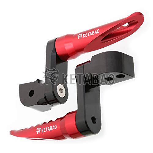 KETABAO Ranger Hinterfußrasten, 40 mm, verstellbar, kompatibel mit XSR 700 XSR 900 MT-10 FZ-10 BT1100 Bulldog