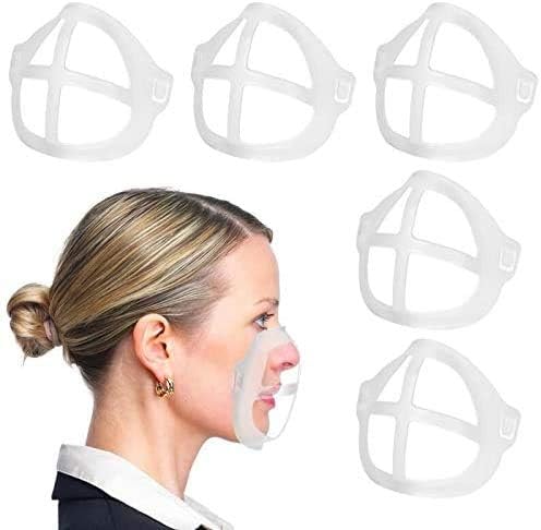 Mask Bracket Frame Support, 3D Mask Bracket Silicone Mask Bracket Inner Support Frame Holder - Pack of 5