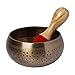 KPAVIR Hand-Hammered Tibetan Singing Bowls Set Musical Instrument for Meditation with Stick and Cushion (Bowl Size - 5 Inches)