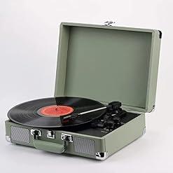 Enregistrer le joueur de lecteur Turntable sans fil à 3 vintage LP Joueur vinyle avec des haut-parleurs stéréo intégrés… - Les Beatles, Paul McCartney, John Lennon, RIngo Starr, George Harrison Enregistrer le joueur de lecteur Turntable sans fil à 3 vintage LP Joueur vinyle avec des haut-parleurs stéréo intégrés… – Image 2