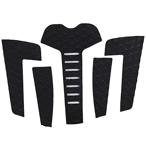 Surfboard Traction Pads, Premium EVA Anti-Slip Tail Deck Grip 5 Piece Set for Surfing Skimboarding Paddling