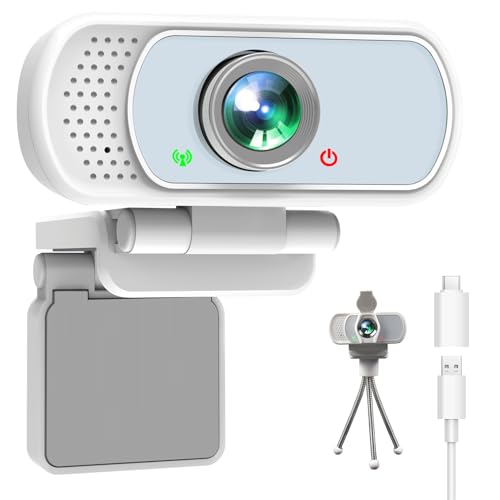 XPCAM USB C Webcam 1080p Computer Camera with Mic, Pro Streaming Web Camera for Mac Desktop Laptop, USB Web Cam Cover and Stand for PC Meeting Twitch Zoom