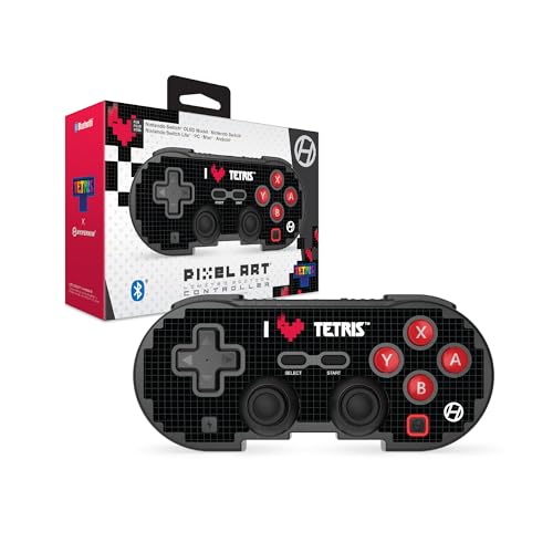 Image of Hyperkin - Limited Edition Pixel Art Bluetooth Controller for Nintendo Switch 2 /Switch /OLED /PC /Mac /Android /iOS, Official Tetris Edition (Heart Drop)