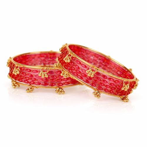 Image of Shining Diva Fashion 16 Pcs Trendy Stylish Glass & Kashmiri Ghungroo Bangles Set for Women & Girls | Traditional Festive Wedding Party Jewellery
