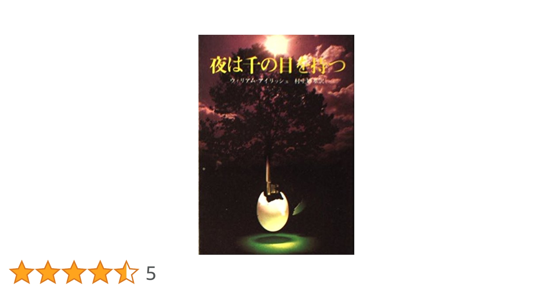 【中古】夜は千の目を持つ<創元推理文庫>／ウィリアム・アイリッシュ (著)、村上 博基 (翻訳)／東京創元社 夜は千の目を持つ (創元推理文庫 M ア 1-4) | ウィリアム アイ