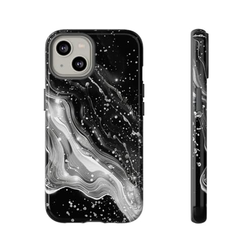 Coque iPhone 14 galaxie rigide brillante pour éviter les rayures