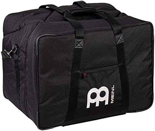 Meinl Percussion Professional Large Cajon Box Drum Bag — Heavy-Duty Fabric, Adjustable Shoulder Strap and Carrying Grip, 2-Year Warranty, Black, (MCJB-L)