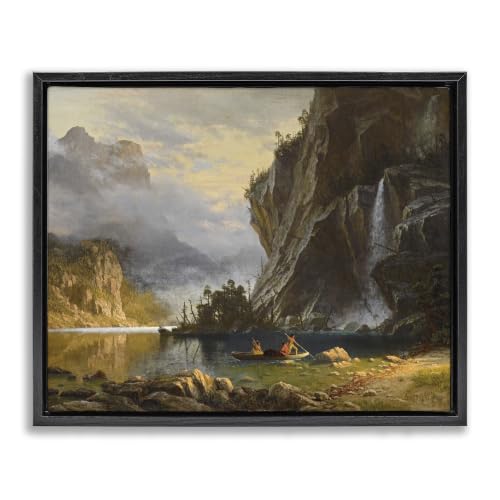 Classic Albert Bierstadt Spear, 24 x 30 Inch Canvas in Floater Frame