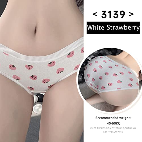SINMIUANIME Women's Panties Breathable Cotton Brief Cosplay Anime Print Underwear Cute 5-Pack (3139)2