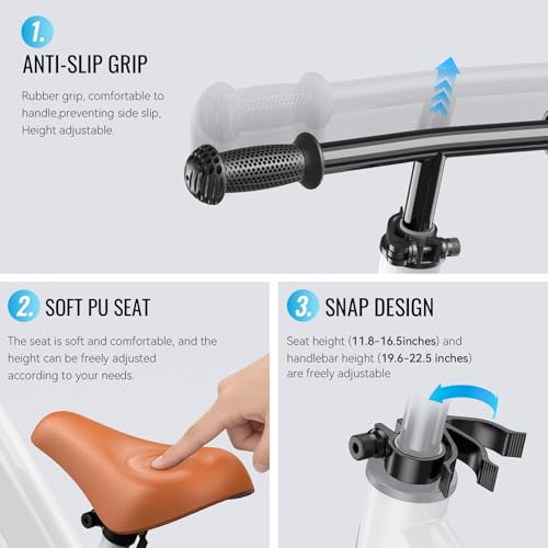 image for Umatoll Toddler Balance Bike for 2-5 Year Old, Adjustable Kids Toy Bic