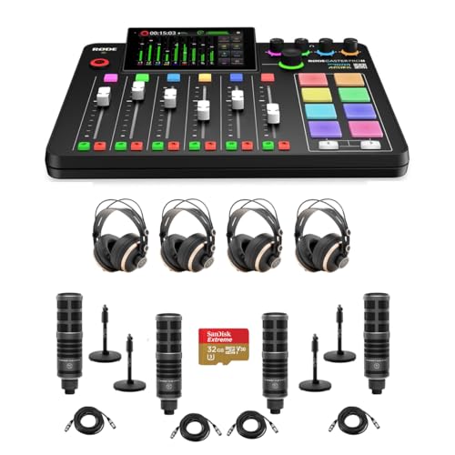 Rode RODECaster Pro II I[fBIv_NVX^WIR\[ TAP300}CN4 TAPH700wbhz4 }CNX^h4 M-F XLRP[u4 32GB microSDJ[ht