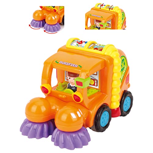 Think Gizmos Spielzeug-Fahrzeug-Set für Kleinkinder - Schiebeauto-Spielzeug für Jungen & Mädchen - Reibungsangetriebene… – Bild 3