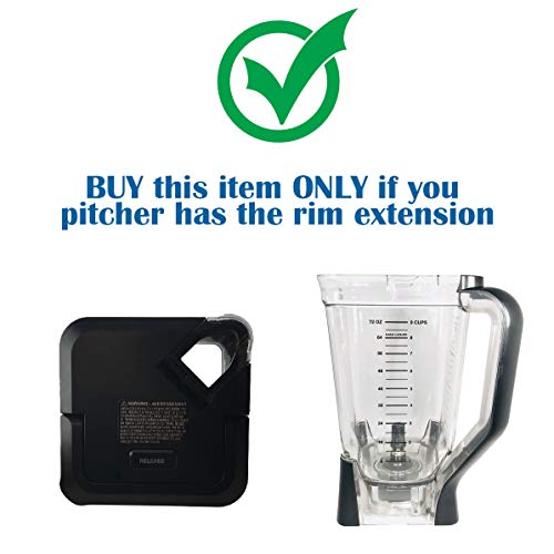 Ninja Lid for 72oz XL Pitcher New Model Auto-iQ Series with Pour Spout and Locking Handle BL640 BL641 BL642 BL642W BL642Z BL682 BL660 BL663CO BL740 BL770 BL771 BL773CO BL685