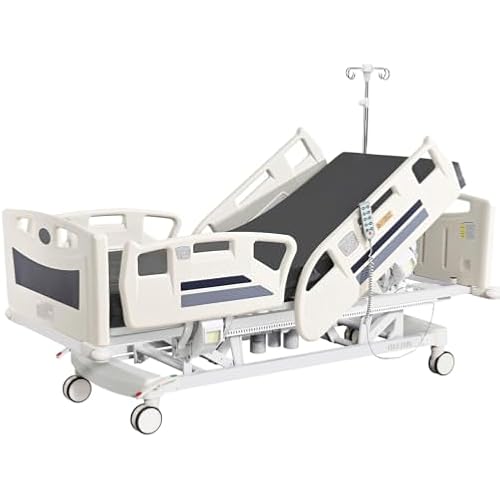 Premium 5 Function Full Electric Hospital Bed,ICU Medical Bed,550LBS