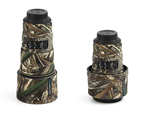 Rolanpro Camouflage-Objektivschutz für Nikon AF-S 300 mm F4E PF ED VR Coat Objektiv-Schutzhülle, #9, wasserdicht (ohne Objektivkragen)
