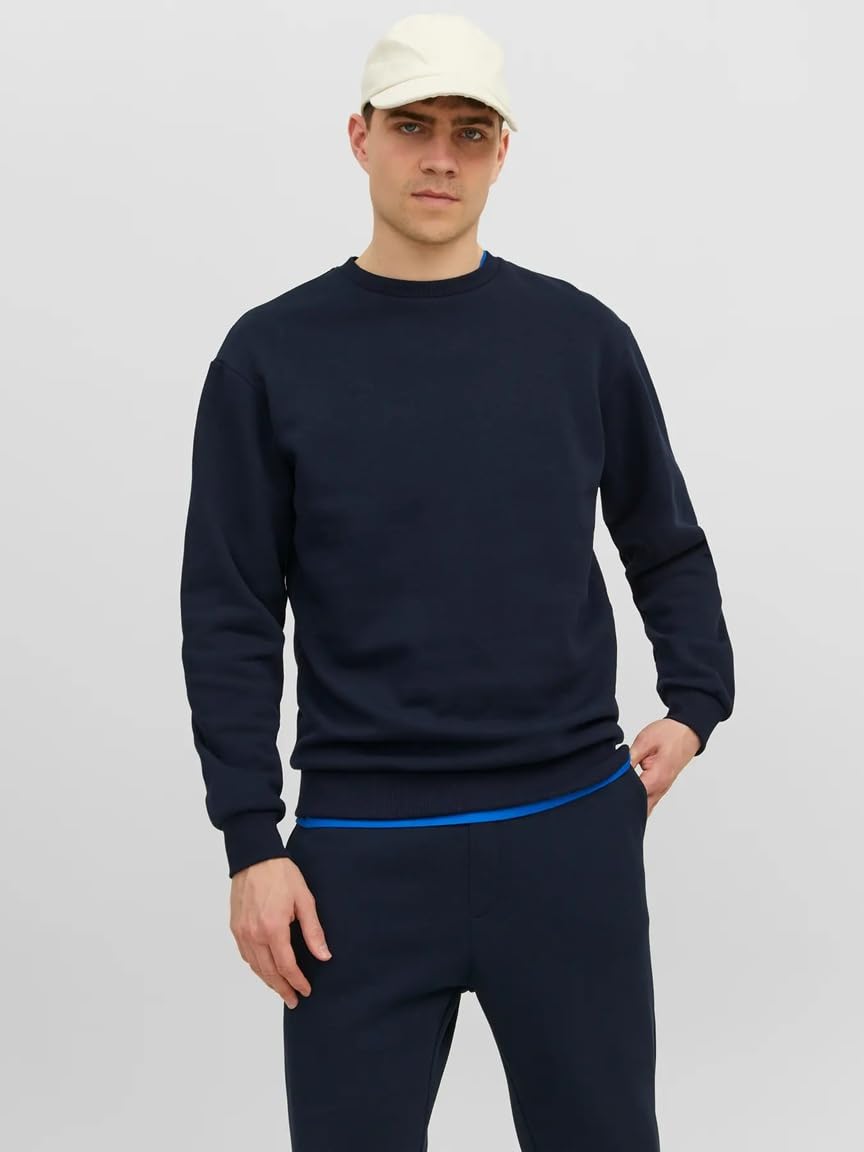 JACK & JONES Maglione Base a Manica Lunga Girocollo Pullover Monocromatico JJEBRADLEY von