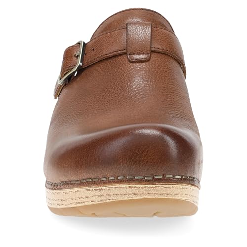 Image of Dansko Leandra Women's Clog with Cushioned Footbed - Slip-On Shoe with Breathable Suede Socklining, Rubber Outsole
