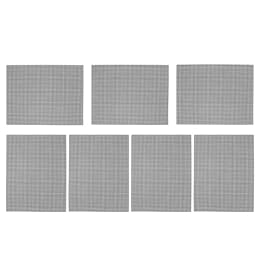 Lurrose 7pcs Plastic Eye Mesh Sheet for Fursuit and Animal Masks, Flexible Black Plastic Fabric with Clear View and Comfortable Touch, for Stage and Cosplay Activities