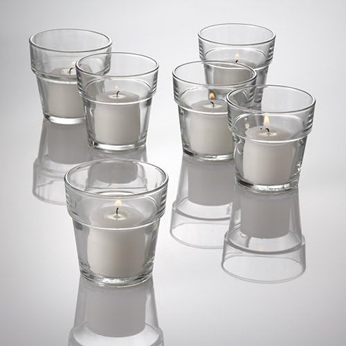Eastland Flower Pot Votive Candle Holder Clear Set of 12